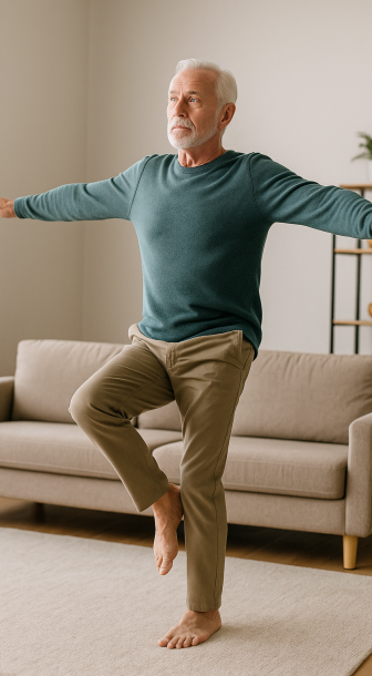 senior contre la prevention des chutes